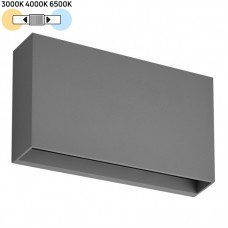 Φωτιστικό Διπλής Κατεύθυνσης LED 12W 230V 960lm CCT Polycarbonate Γκρι IP65 9-91268